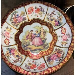 Vintage Daher Decorated Ware 1971 Floral Round Tin Bowl 11101 Made England 10"